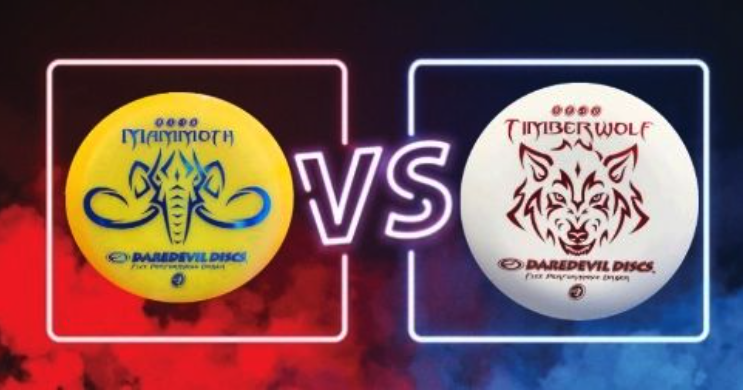 DaredevilDiscs's tweet photo. Battle of the Daredevil Discs! 🔥

🌲Timberwolf vs. Mammoth 🦣

Which one will dominate the course? The agile &amp; fierce Timberwolf or the sturdy &amp; powerful Mammoth? Let the showdown begin! Drop your pick in the comments below.  Let's see who comes out on top! 🏆 #DaredevilDiscs# https://t.co/KWe3MPD8nm