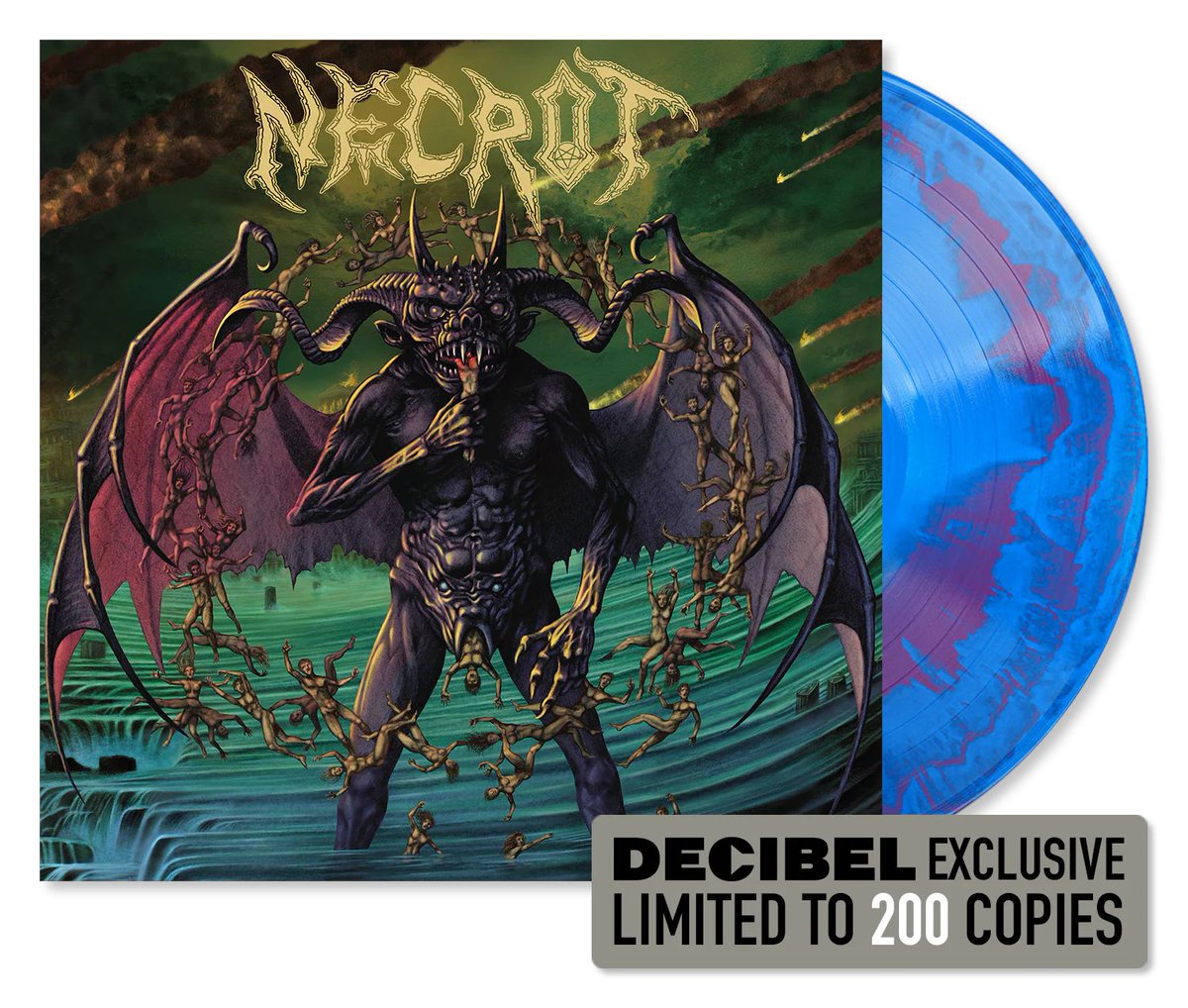 We have ONE COPY left of our exclusive @necrot_official 'Lifeless Birth' vinyl variant from @tankcrimes (limited to 200 copies). Who wants it? store.decibelmagazine.com/collections/vi…