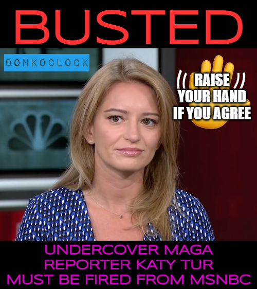 Nancy Pelosi called it, and Michael Cohen verified it yesterday. #TurGate Katy Tur was an undercover MAGA voice and MUST be removed immediately by MSNBC. #FireKatyTur Be sure to share and comment so @RJonesNews & @MSNBC know.
