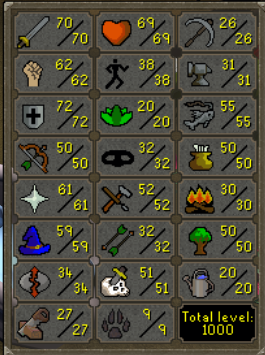 RsAzhi's tweet photo. iv done a small thing ! 1k total level on osrs https://t.co/DSrQEplDfA