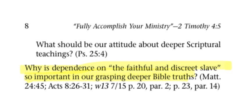 Once upon a time Watchtower taught to not depend on “any man” or individual. 

Now they teach to depend upon the “composite slave” ie a group of men working collectively, otherwise known as the Governing Body.
