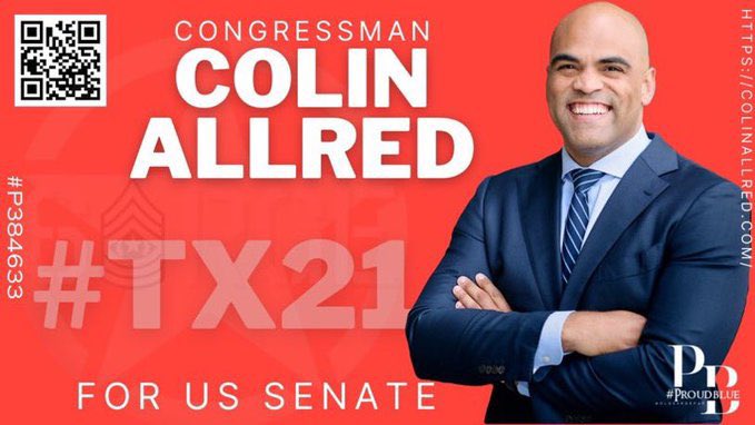 #ResistanceUnited #ProudBlue #DemVoice1 #Allied4Dems What you need to know about @ColinAllredTX … He supports women’s right to choose He supports the LGBTQ+ community But most importantly If he wins…he’ll send Ted Cruz back to Texas… or Cancun, or…wherever