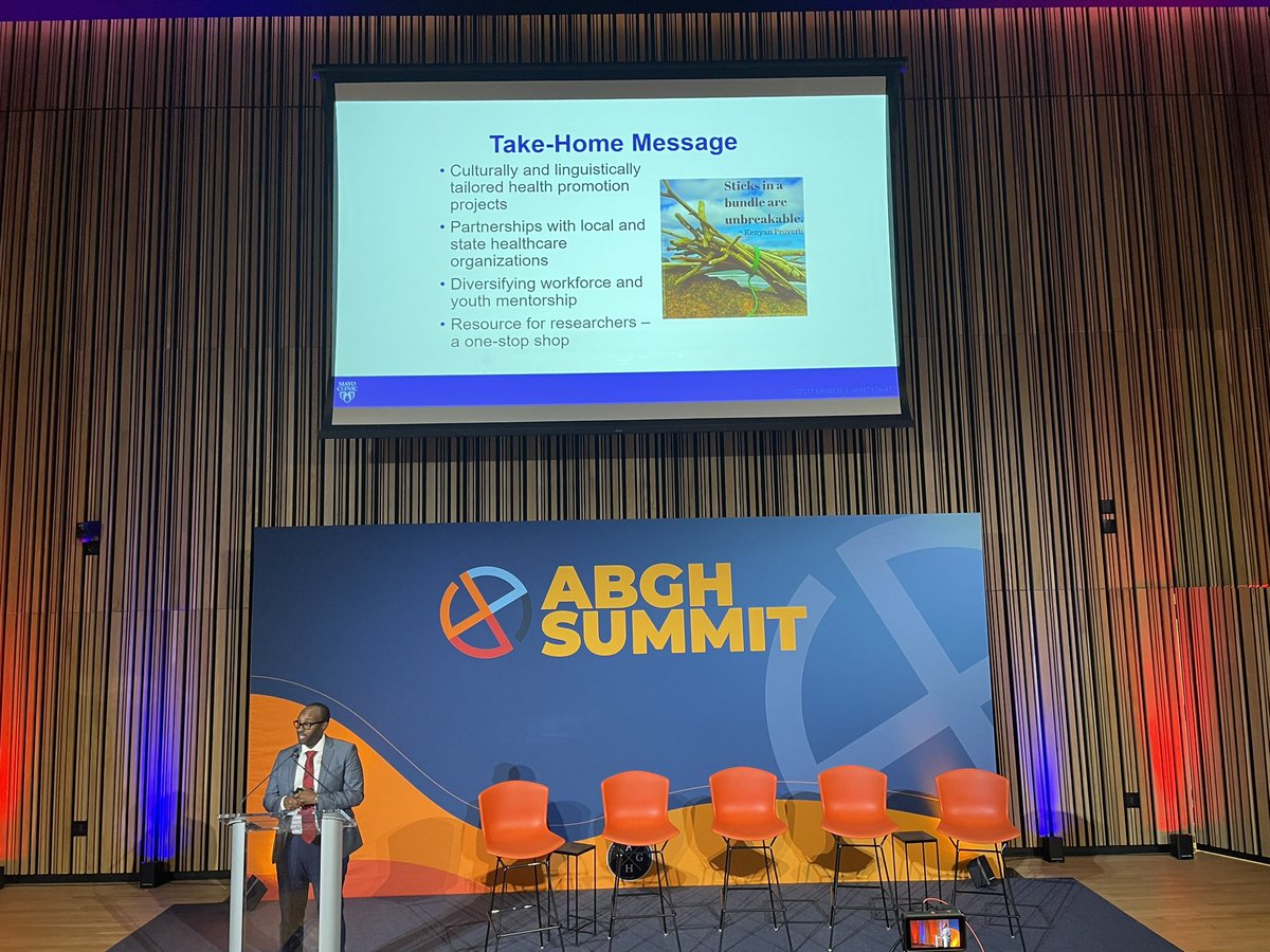 How scientists 👩🏽‍🔬 👨🏽‍🔬 can advance #equity in #GI NOW ‼️ with Essa Mohamed, PhD, of <a href="/MayoClinic/">Mayo Clinic</a>:

👉🏽Engage in community-based #research: Go where the people are📍 
👉🏾Build on assets &amp; passions of the community 
👉🏿Carry equity messages forward 

<a href="/blackingastro/">ABGH</a> #ABGHSummit24