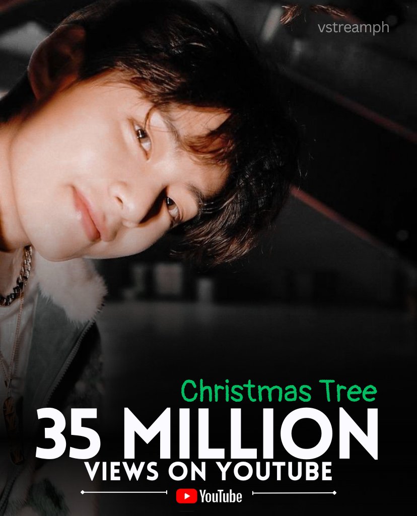 Christmas Tree by V official MV has surpassed 35.000.000 streams on YouTube.