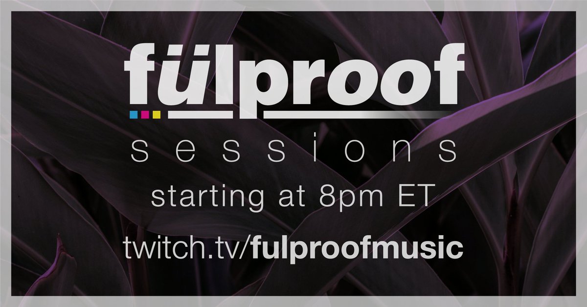fülproof sessions #streaming on #Twitch tonight from 8-11pm EDT! Come hang out and kick off the weekend with some groovy tunes! twitch.tv/fulproofmusic 

#deephouse #organichouse #progressivehouse #melodictechno #melodichouse #electronica #djset #djmix #fulproofmusic