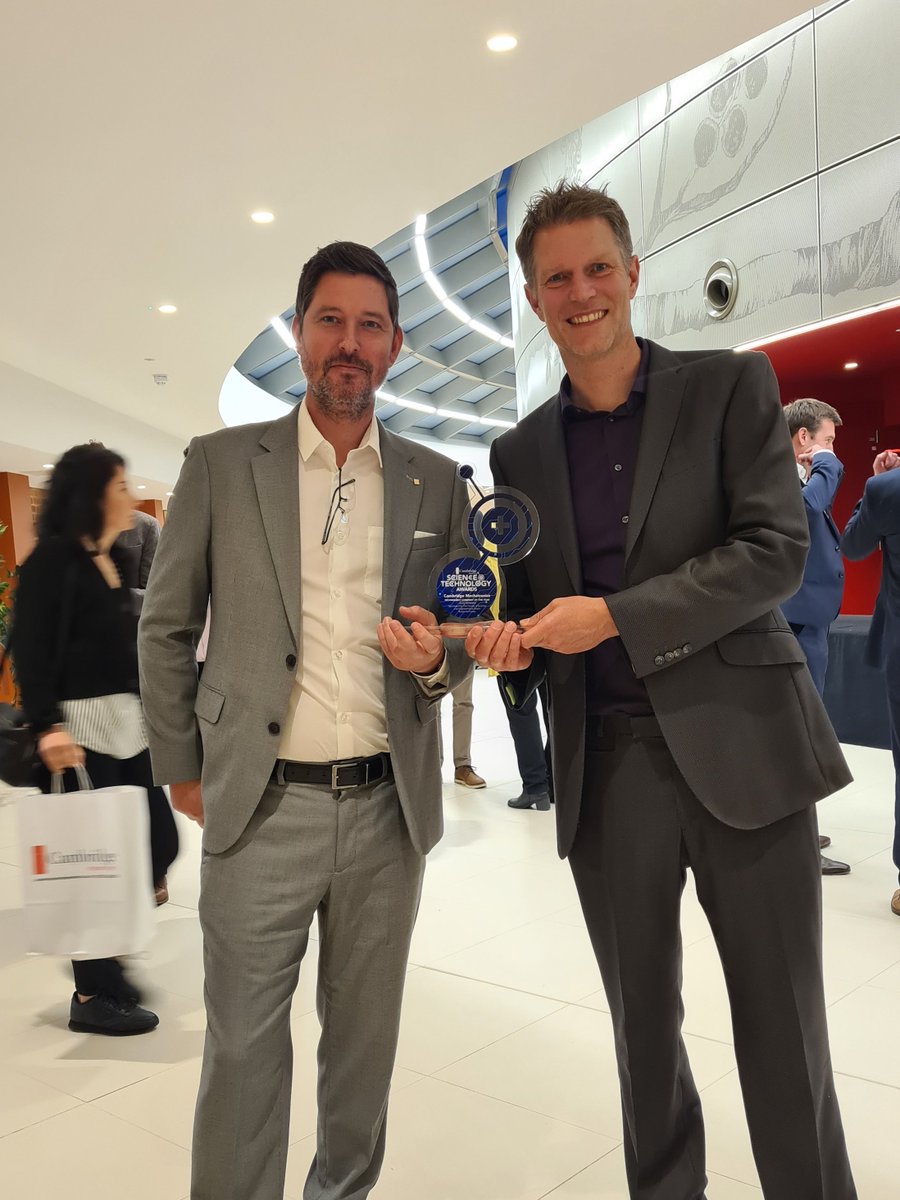 🏆Cambridge Mechatronics Ltd wins #TechnologyCompanyOfTheYear! 🏆🥳
We're very honoured to receive this award at the <a href="/CambridgeIndy/">Cambridge Independent</a> Independent Science and Technology Awards 2024. This recognises our company’s dedication to innovating Shape Memory Alloy (#SMA) technology.