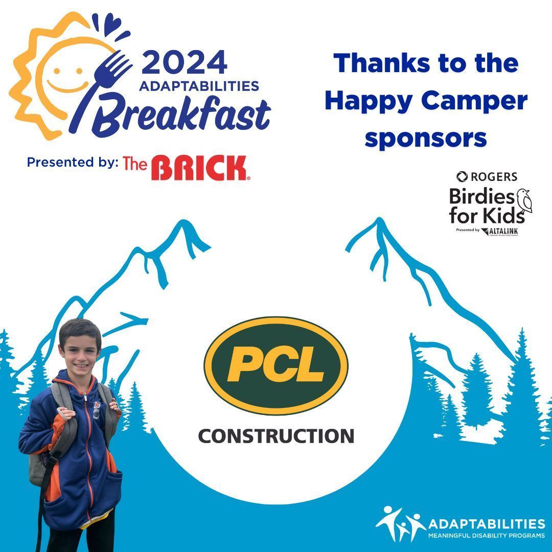 Thank you to @PCLConstruction for their support towards the 2024 AdaptAbilities Breakfast! #yeg #yegmedia