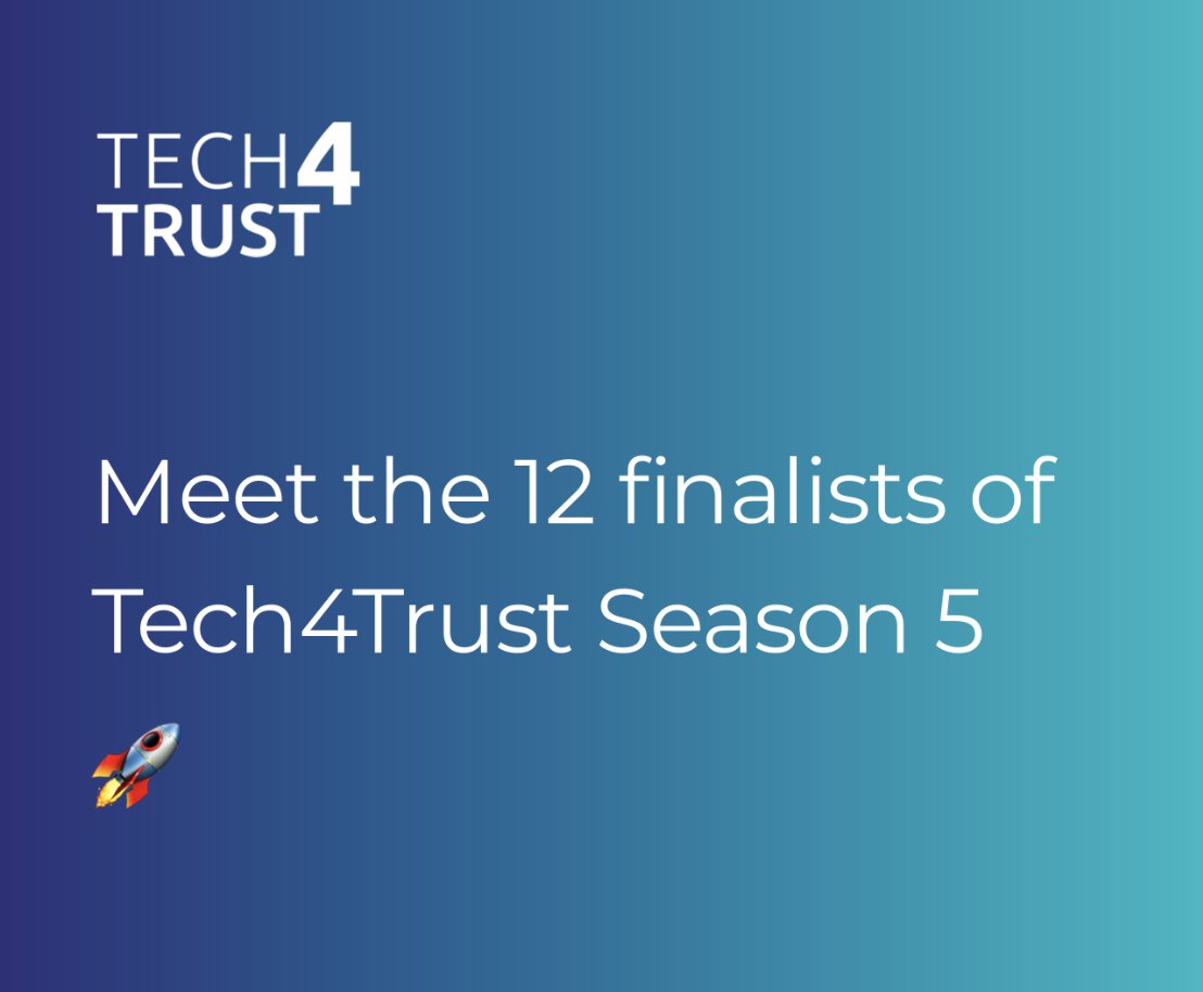 Meet the 12 Finalists of #Tech4Trust Season 5! 🚀✨✨ Over the past 9 months, we've had the privilege of mentoring 30 startups from Switzerland and beyond. Today, we're excited to highlight the 12 standout teams: bit.ly/3wFQaNa #TrustValleyCH #digitalTrust @lennig