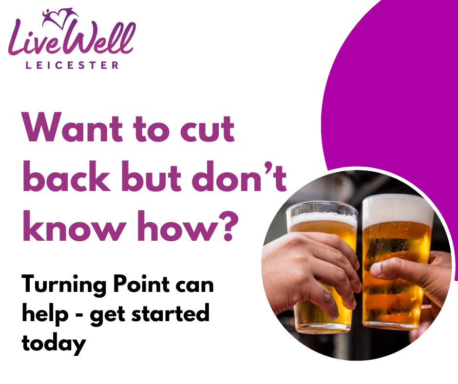 Are you struggling with your drinking and want to cut back or stop? The fantastic team at Turning Point Leicester are here to help. Get started by completing a short referral online today 👉 turning-point.co.uk/get-support