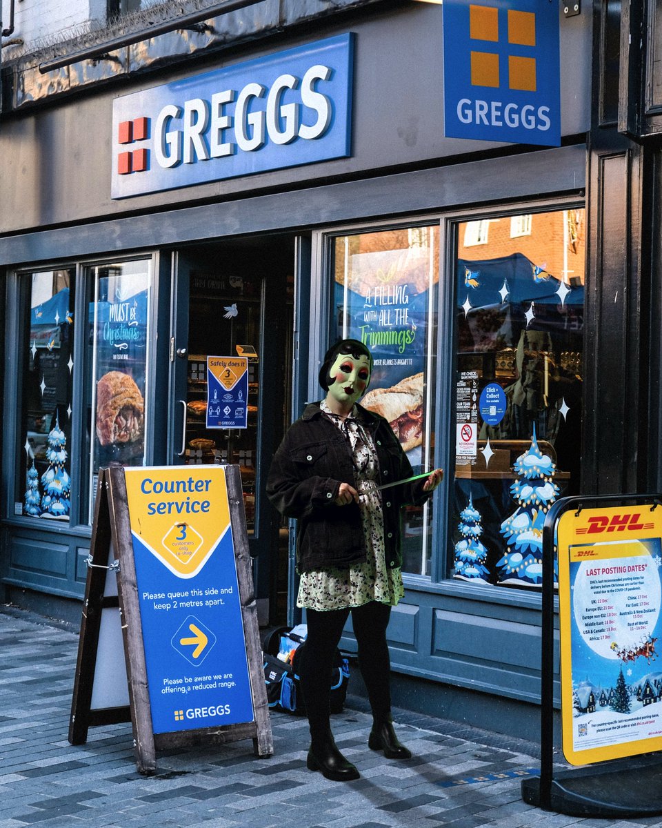 just nipped out for a sausage roll and these 2 won't let me in??? sort it out @GreggsOfficial x