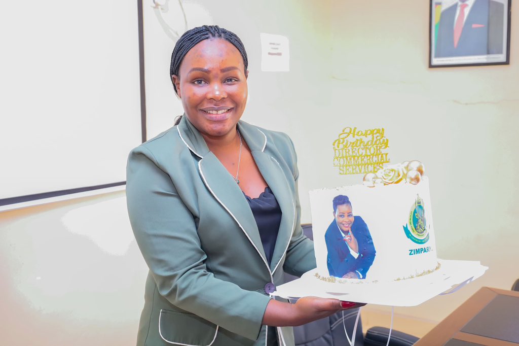 @Zimparks would like to wish the Director Commercial Services, Ms. Nomsa Chitsaka, a Happy Birthday. We appreciate your distinguished service to the Authority!!!