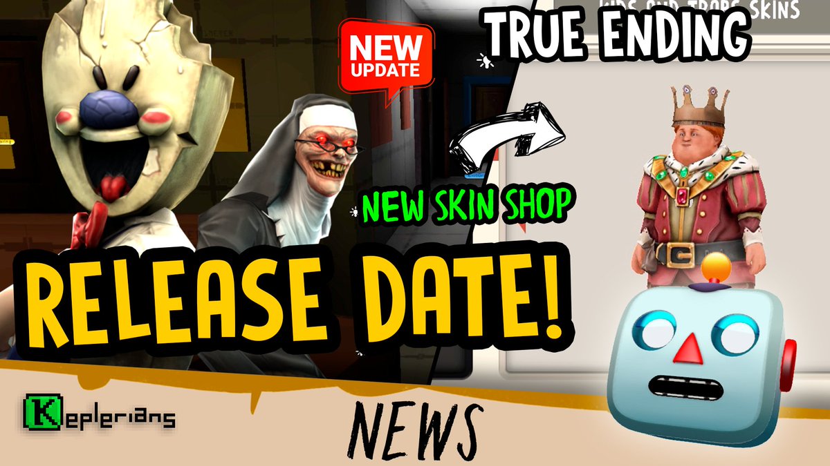 📢 Breaking News! Get ready for an exclusive news video unveiling the official release date of #IceScream8 True Ending Update! Discover the new skin store in the update and take a sneak peek at the #WIP of our new game #Devlog 🍧👛 Watch now! 👉youtu.be/WhTInhw7n7U?fe…