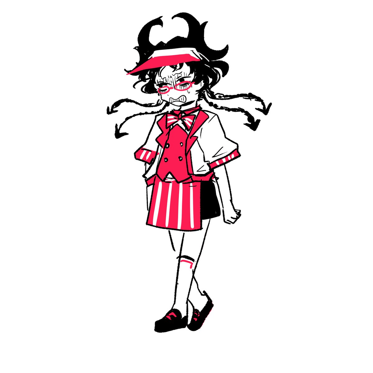「某コラボみてダイナー可愛いな～って思ってちょっと前に描いたけど人選が悪すぎたやつ」|日本全裸銀行のイラスト