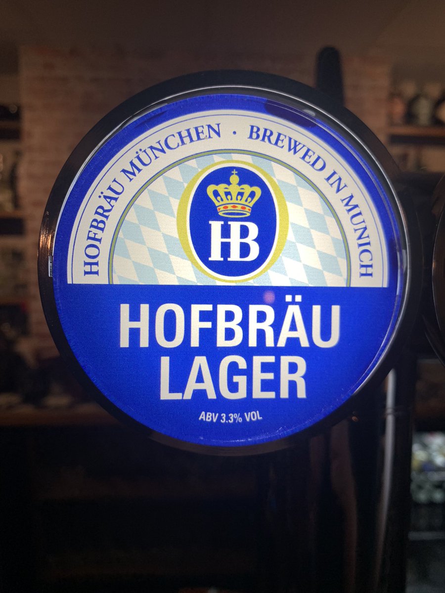 We have the incredible #Munich giants #Hofbrau lager at @EdenBarEatonRd ! Big flavour - lower alcohol! #Prost #GermanLager ❤️🍺