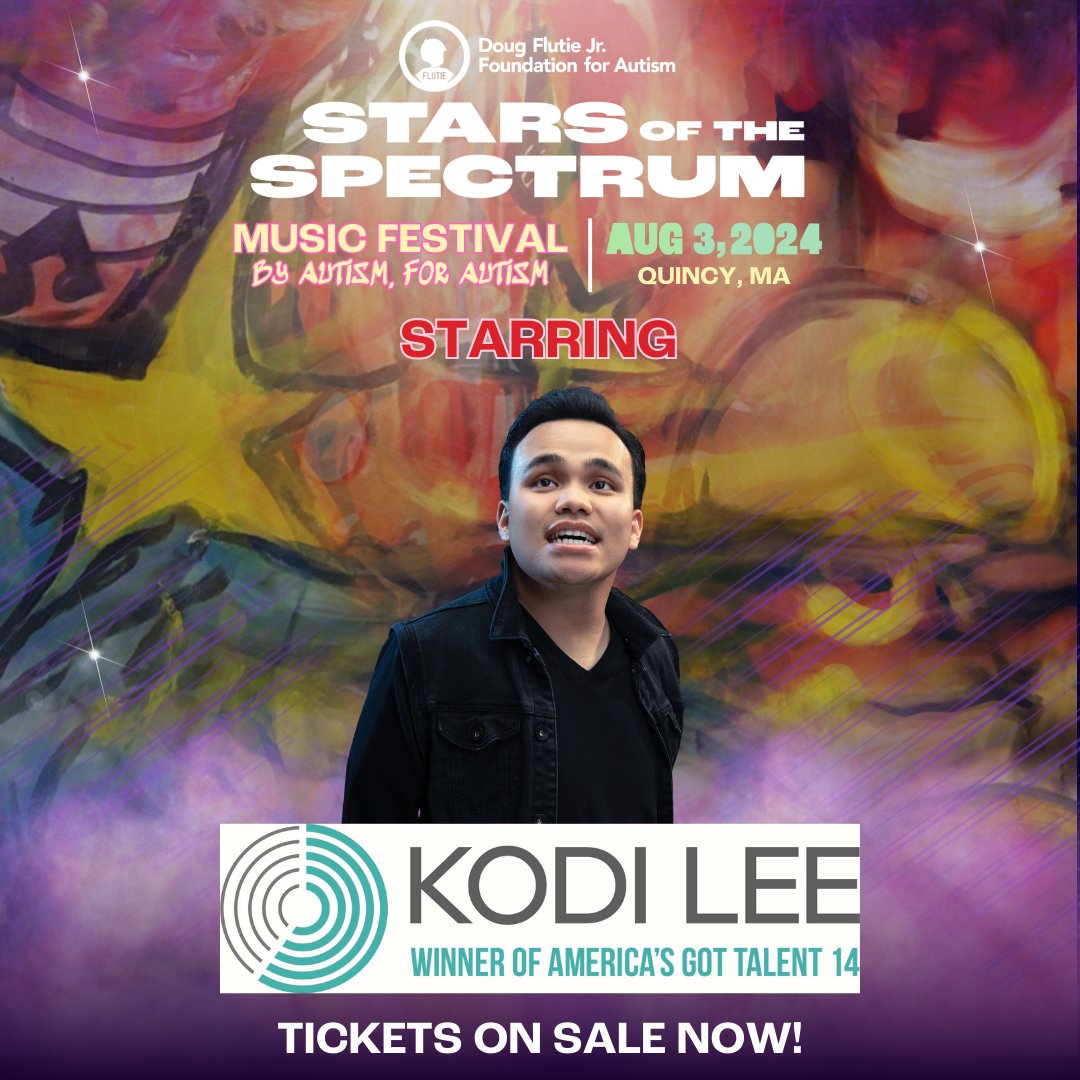 Exciting news! Our STARS of the Spectrum Lineup is HERE! Join us on August 3rd at Veterans Memorial Stadium in Quincy, MA for the biggest concert in the nation BY autism FOR autism. Limited FREE tickets available for individuals and families with autism. starsofthespectrum.seetickets.com/content/ticket…
