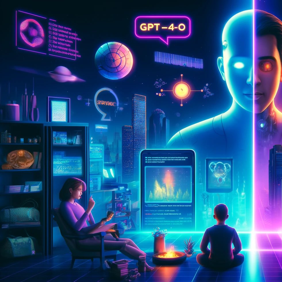 Stonk_Tech's tweet image. On May 13th, OpenAl has launched a new Al model, GPT-40, along with a desktop version of ChatGPT and an updated user interface. The new model is accessible to all users, and it supports 50 languages and is twice as fast as GPT-4 Turbo at half the cost. The rollout of GPT-4o&apos;s new…