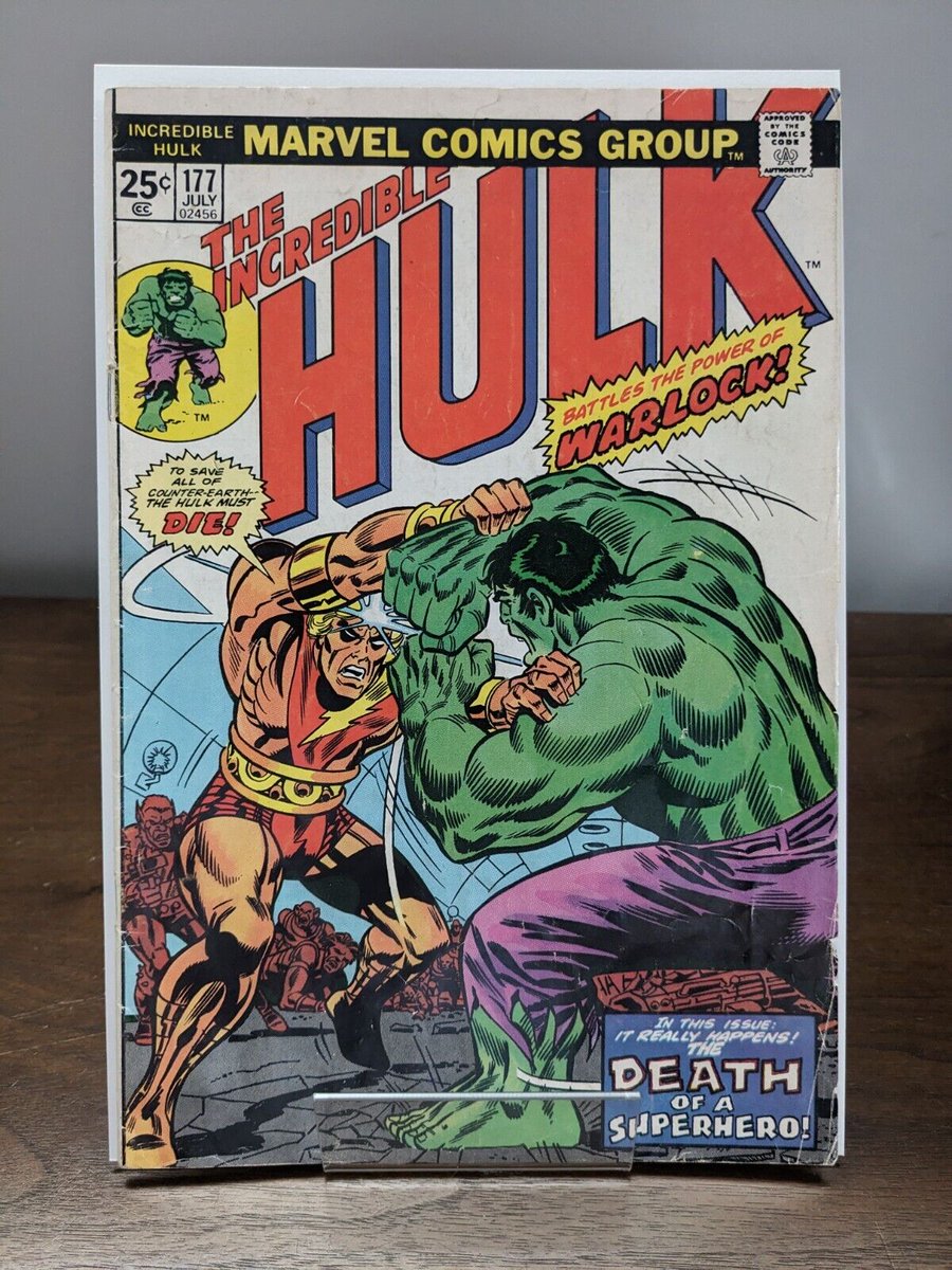 The Incredible Hulk #177 Hulk vs Warlock 🚨 $0.99 Auction Ending Today !!! ➡️ ebay.ca/itm/1350405228… #comic #comics #comicbook #comicbook #Marvel #MarvelComics #marvelcollector #classic #vintage #collection #hulk