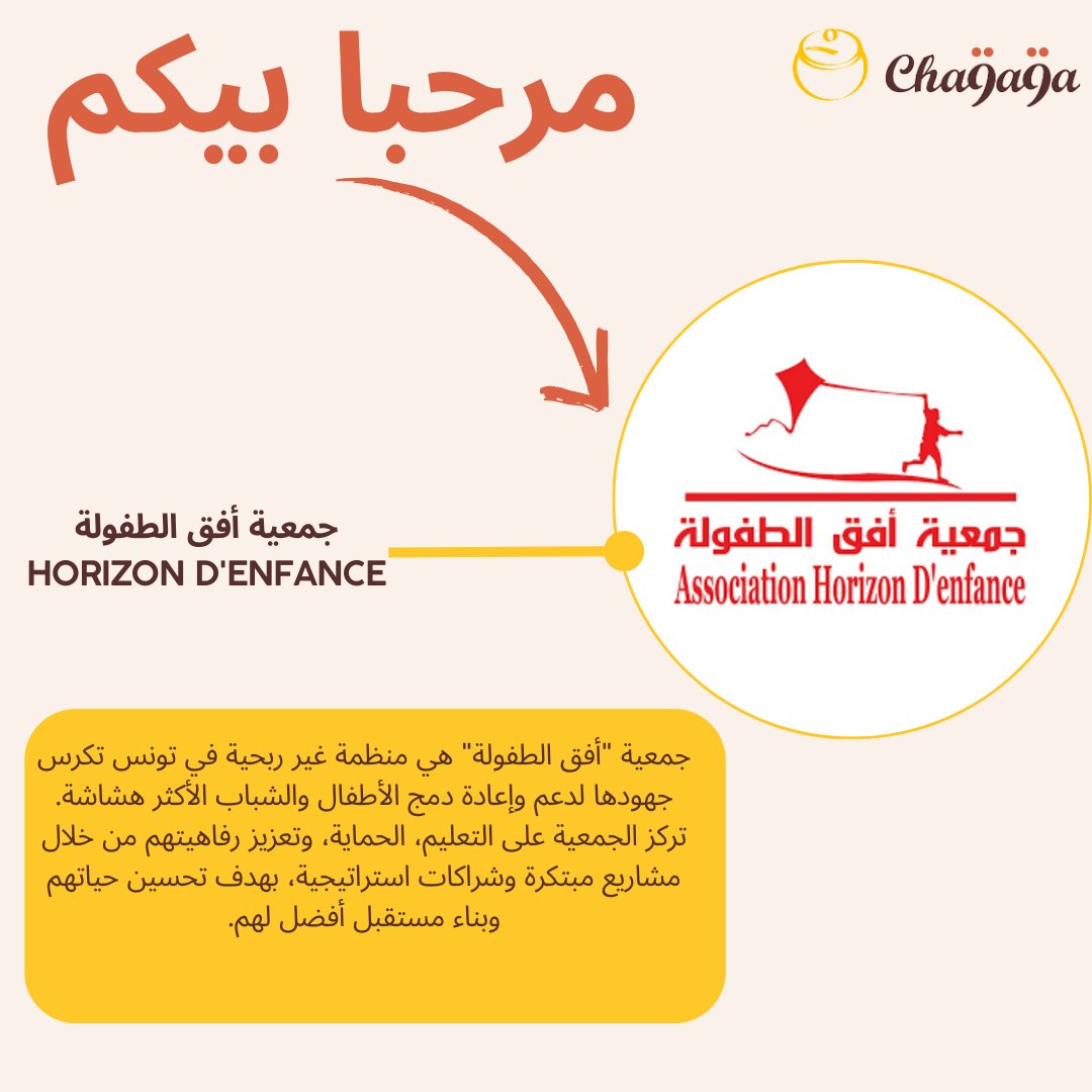 يسعدنا تقديم جمعيات هذا الشهر على منصتنا cha9a9a.tn ! 🎥🌱 فوكيس قابس لتعزيز الثقافة والبيئة، 👶📚 أفق الطفولة لدعم الأطفال والشباب، و🧑‍🏫🌍 أنتج مكتب صفاقس لتمكين الشباب. 
#الحلمة_تبدا_بشقاقة #association #cha9a9a #tunisie