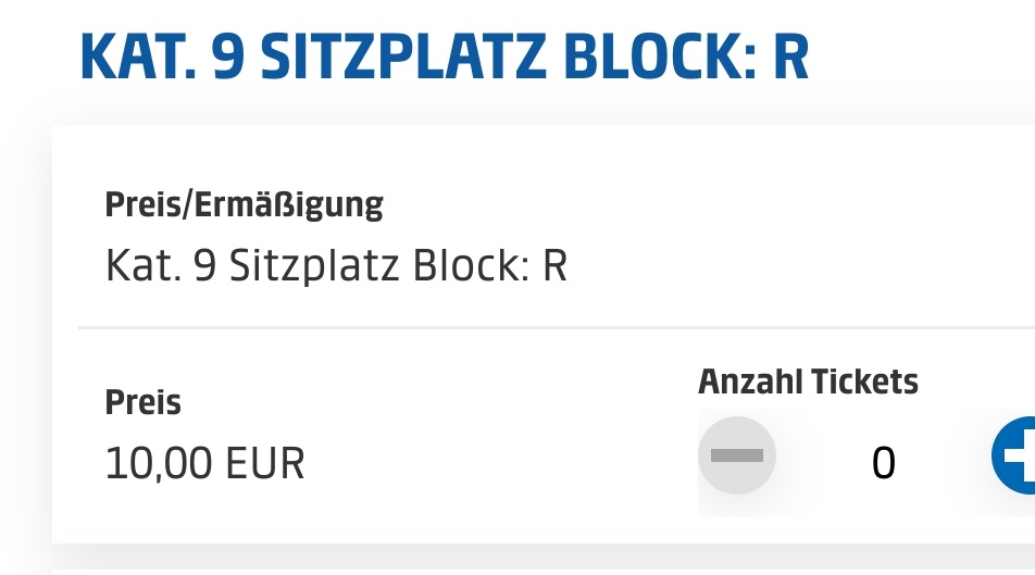 Block R ist für Montag frei gegeben. #HaHoHe #BSCBVB #BSCU19