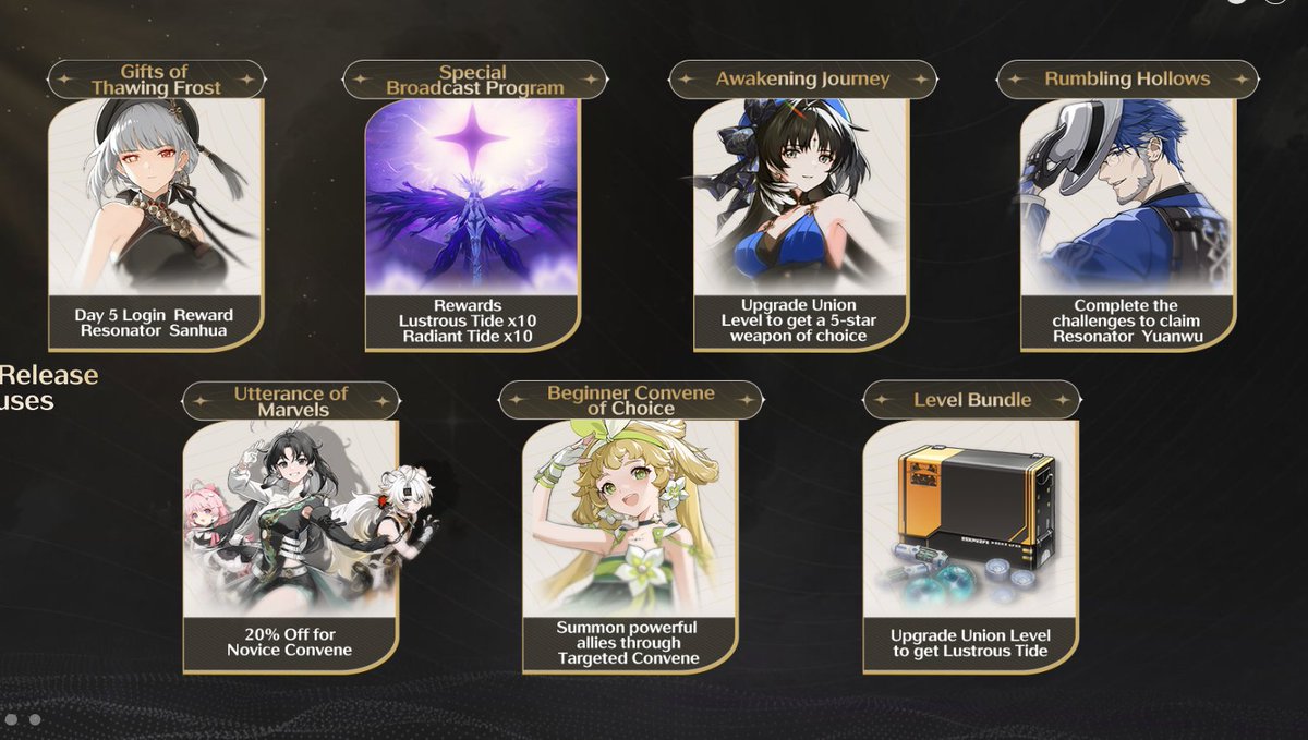 Potentially HUGE news for Wuthering Waves, this image was allegedly on the official website for a few minutes before being taken down. If it is true, this confirms two things:

The leaked 5 star selector event is real.
We will be getting a 20 pull code from the livestream event