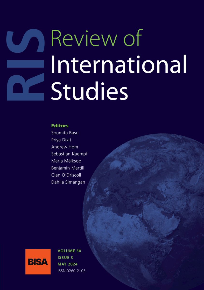 #DidYouKnow that @RISjnl is celebrating 50 years and volumes in 2024? To mark the occasion, we have a new #SpecialIssue: 'Global Politics: The Next Fifty Years'. Have a read, it's #OpenAccess! 📚👉 buff.ly/4dxiba8 #RIS50