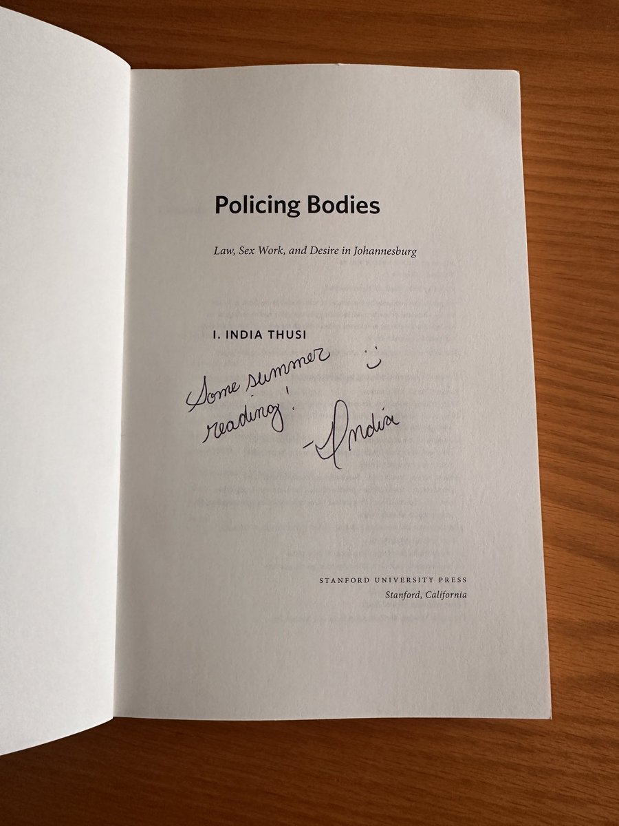 I’ve been thinking a lot about methodology lately. I’ve decided that when people say that they don’t understand my research methodology (legal anthropology), I’ll gift them a copy of my @stanfordpress book, “Policing Bodies.” Let me help you understand… #nobars