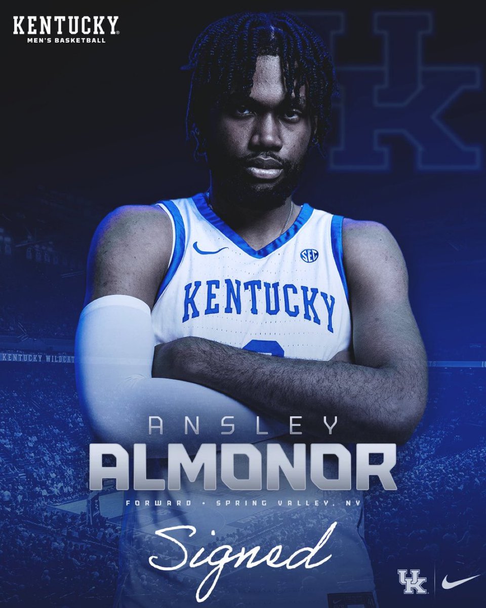 Mark Pope on Kentucky’s addition of Ansley Almonor: “Ansley is one of the best shooting mid-major bigs out there and he is a tremendous mover without the basketball. He’s a fearless competitor with great leadership qualities. Ansley is a finance major who comes from an