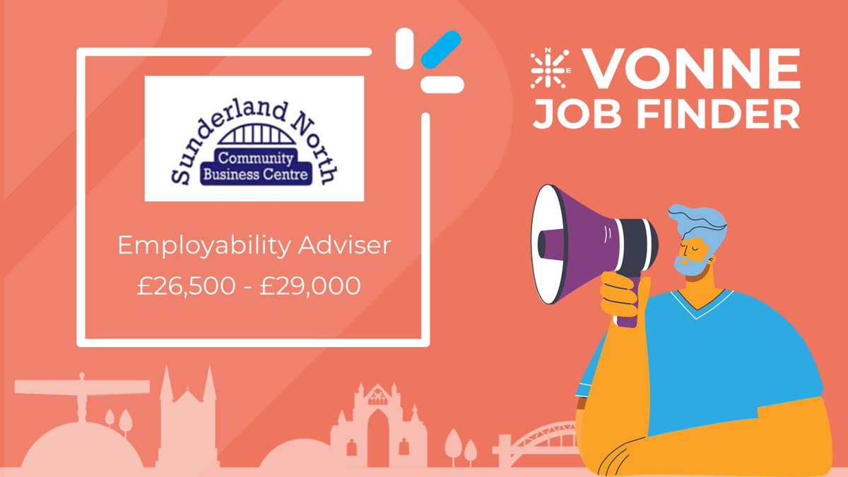 Employability Adviser, Community Opportunities, £27-29K vonne.org.uk/vonne-jobs-det… #CharityJobs #NorthEastJobs #SunderlandJobs