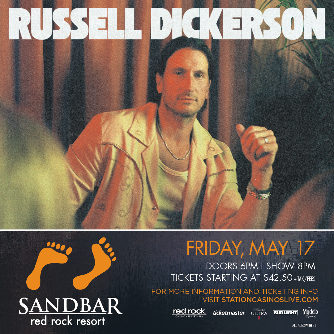 TONIGHT! See Russell Dickerson LIVE at the Sandbar. Doors: 6 PM Show: 8 PM Tickets: bit.ly/3tKbcsv