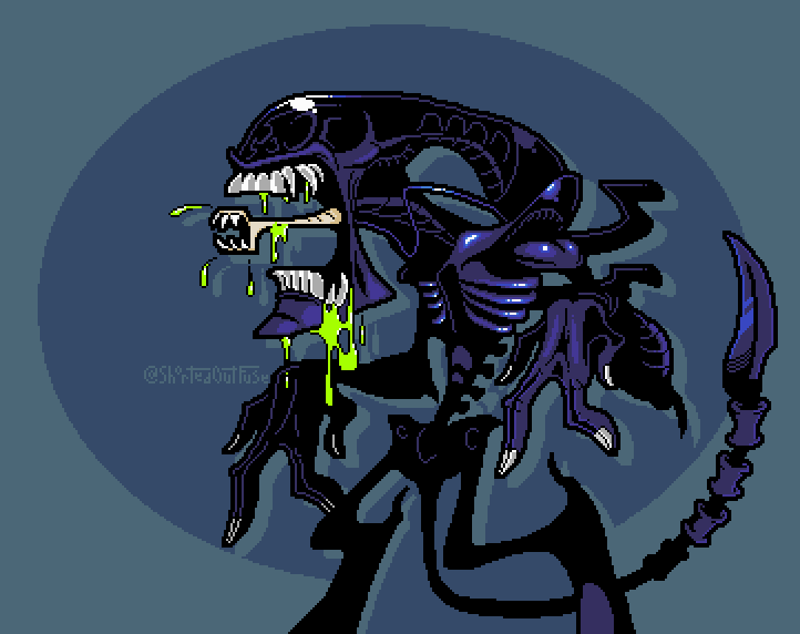 Big Chap Xenomorph doodle because I watched the first two movies for the 1000th time

#Xenomorph #Alien #FanArt
