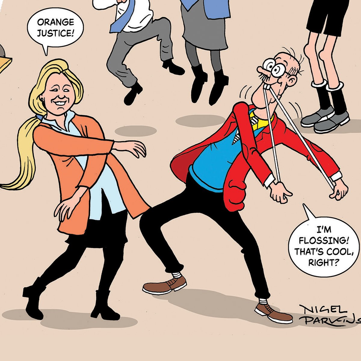 Britain’s Funniest Teacher, Mrs Crouchley, doesn’t just earn an A+ in LOLs – she’s got the moves to match! Practically giving Mr. Teacher a run for his money 💃 🕺 Grab this week’s issue to see the full comic strip starring our winners causing mayhem with The Bash Street Kids!