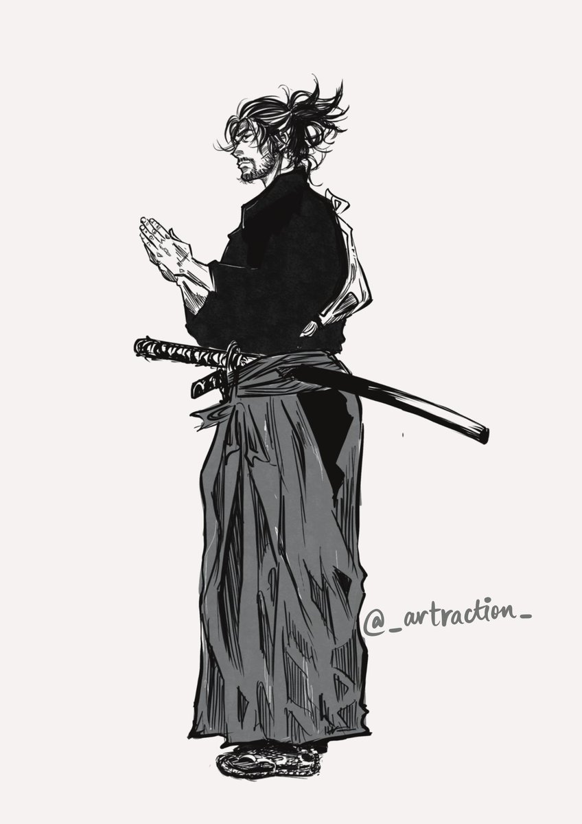 Sketched Miyamoto Musashi from #vagabond 
#ArtistsOfTwitter #digitalart #sketch #manga