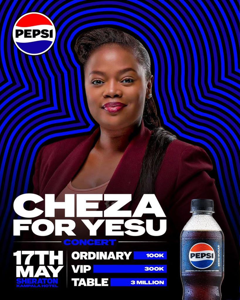 Hello friends,let's go and dance for Jesus at Sheraton Hotel as we support the lady of God @gabrielntaate Note: As Pepsi /Aquafina we proudly glad to be part of this big concert. See ya all🙏