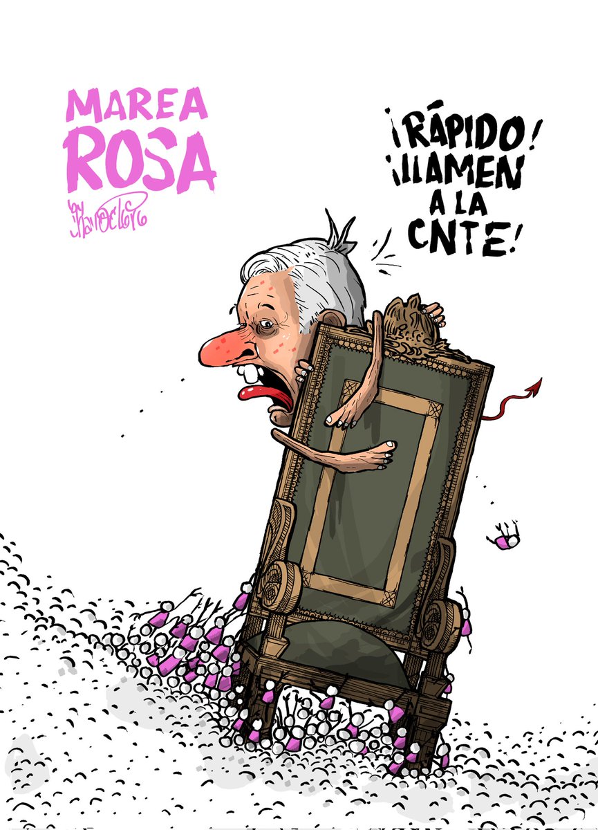 Marea rosa @eleconomista #zócalo #cnte #amlo