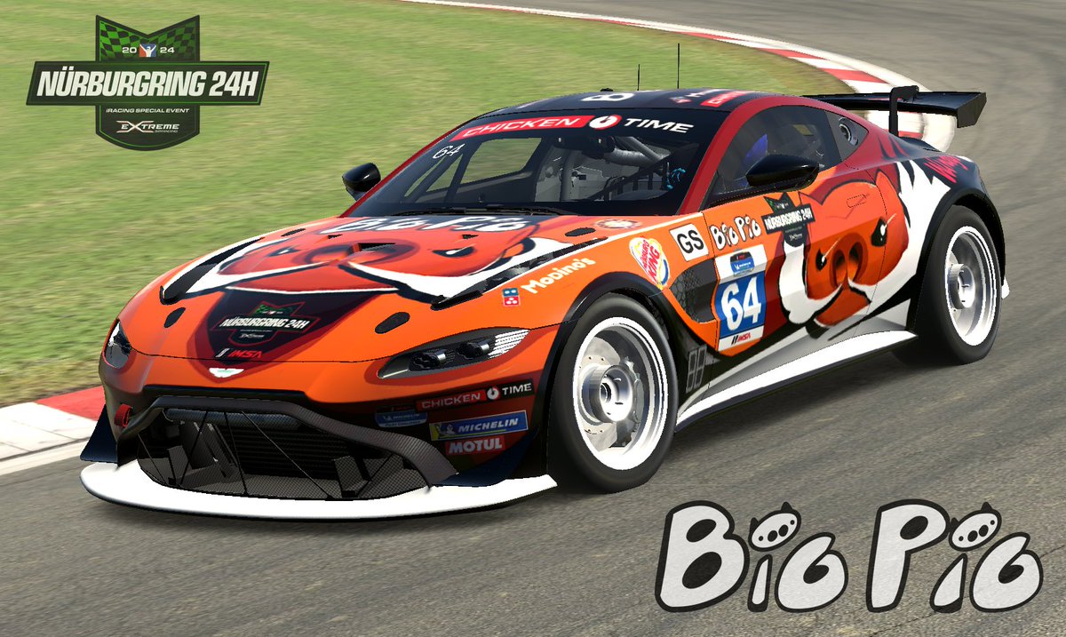 Tomorrow on Iracing Will be the 24hr of Nurbergring with Big Pig Racing. Come join the action starting round 12.30pm at twitch.tv/wellergames