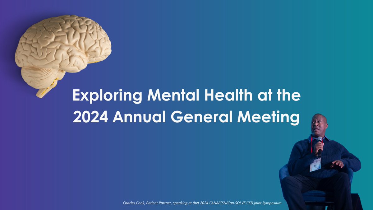 At this year’s CANA/CSN/Can-SOLVE CKD Joint Symposium, audience members were encouraged to think beyond kidneys and consider an important but under-discussed topic: mental health. 🧠 Read more 👉 bit.ly/3K7sl3Q