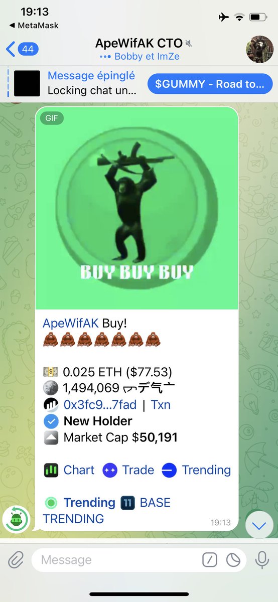 CTO de apewif ak c’est la première fois j’en fais un et ils ont l’air motivé !

0x1D02feEcdA81e8deCf0399724565FDB8E433C8Cf 

A voir