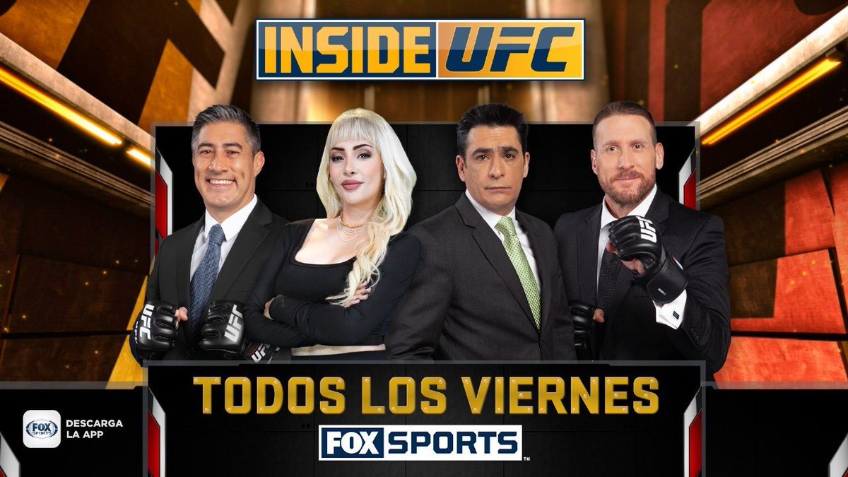 Todo lo que necesitas saber de la acción dentro del octágono está aquí No te puedes perder #InsideUFC 💪 Viernes 5:30 PM CDMX por @FOXSportsMX 2️⃣