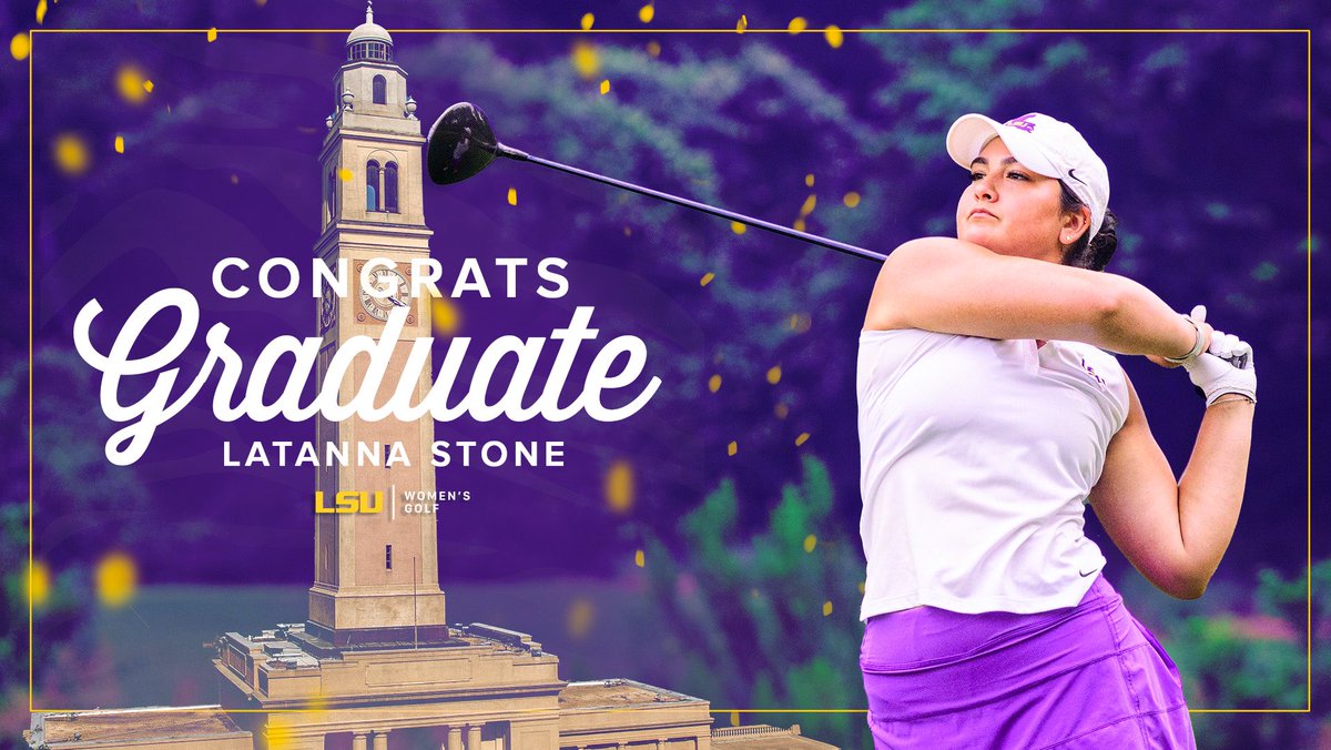 Round one day at NCAAs, but it’s graduation day back home 🙌

Congrats to <a href="/LatannaStone/">latanna</a> for earning her Master of Science in Leadership &amp; Human Resource Development!

🔗 lsul.su/4bKCOOH