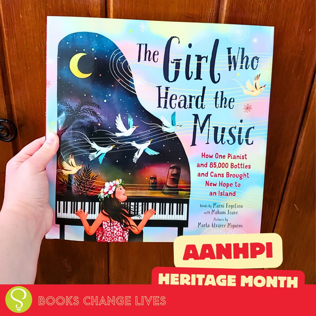 Celebrate Asian American, Native Hawaiian, and Pacific Islander Heritage Month by reading books by AANHPI authors! 🎉 The Girl Who Heard the Music by Marni Fogelson with Mahani Teave, illustrated by Marta Álvarez Miguéns #kidlit #aanhpi #aanhpiheritage