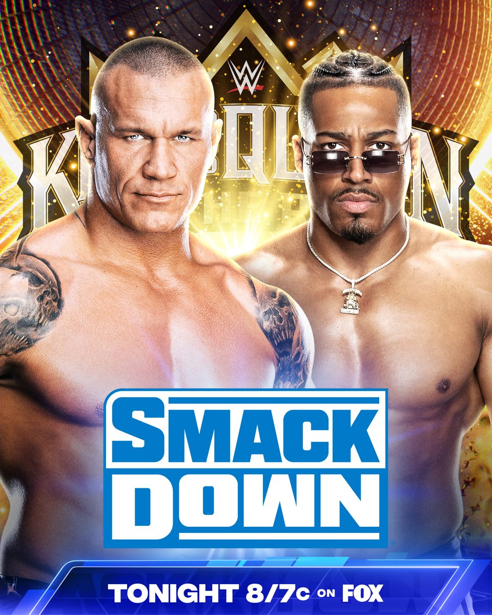 RKO vs. HIM. @RandyOrton and @Carmelo_WWE battle it out in a #KingOfTheRing Quarterfinal Matchup TONIGHT on #SmackDown! 📺 8/7c on @FOXTV