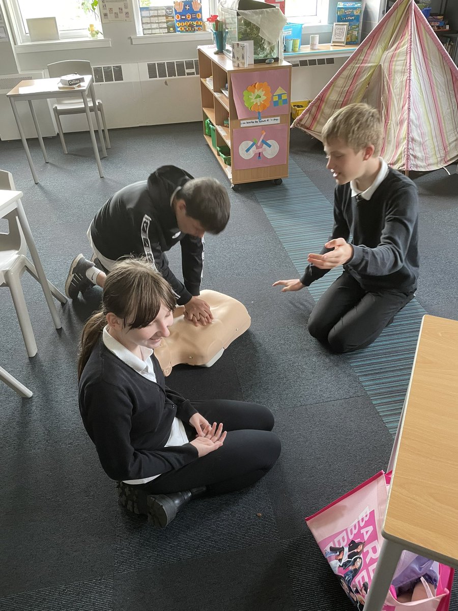 PGSPupilSupport's tweet photo. S1 were proud to achieve their CPR certificates today. They all demonstrated the understanding and skills required to save a life thanks to  BHF RevivR programme.. Well done! @BHFScotland @TheBHF #responsiblecitizens #Intensivesupport #skillsforlife https://t.co/RHOTmrKenM
