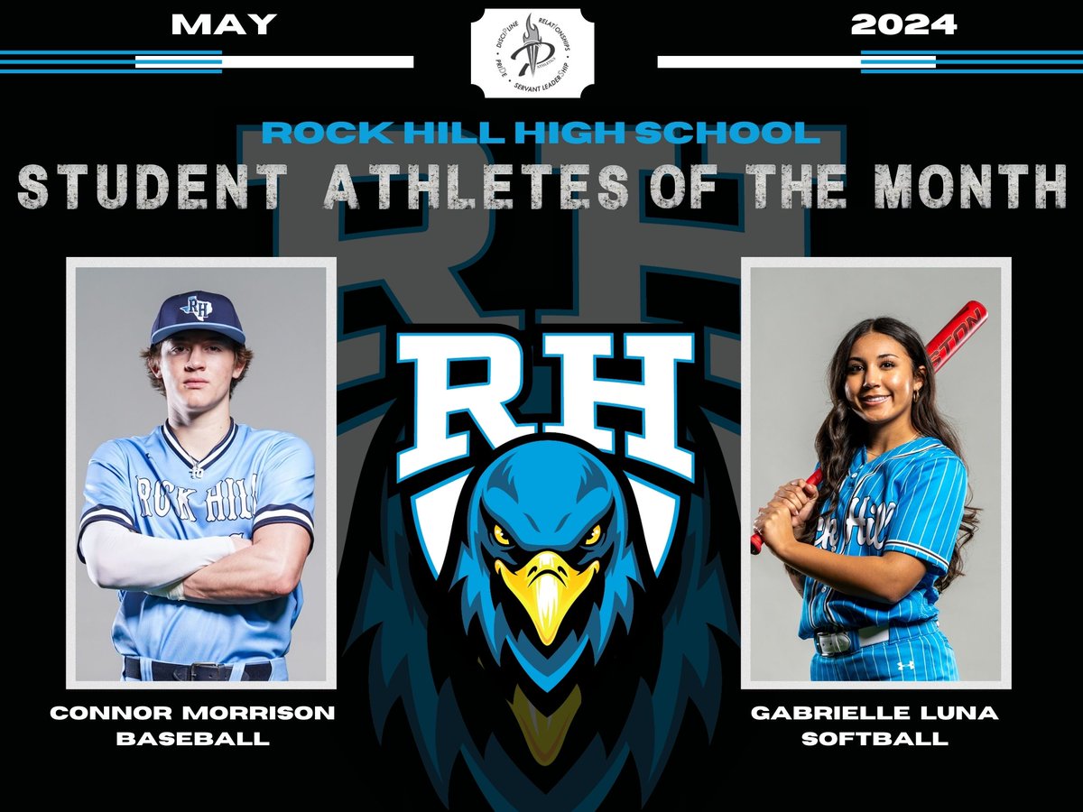 Congratulations to our Rock Hill High School Student Athletes of the Month for May! @ProsperISD @RockHillHS #prosperproud