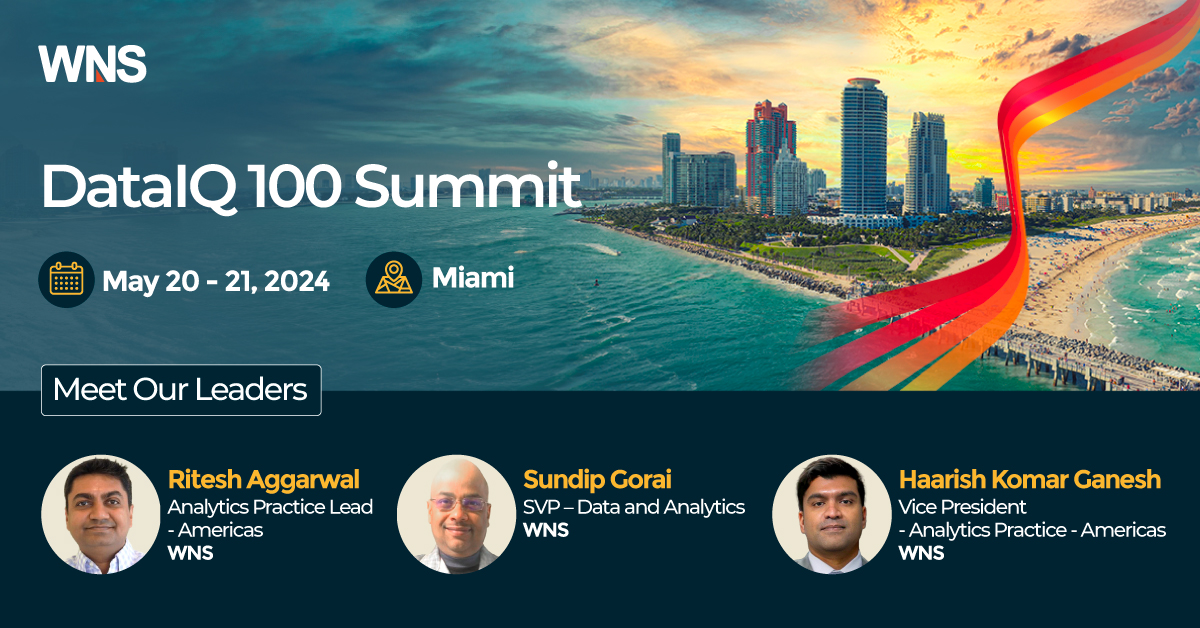 #AI has captivated businesses like few other technologies, sparking both excitement and concern. Is AI a true game-changer for businesses, or is its potential being overshadowed by the hype? Meet WNS leaders at the #DataIQ100 Summit in Miami: bit.ly/CU1_T