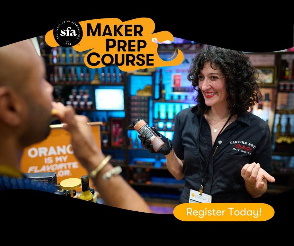 Calling all culinary creators 🌟 Enroll in Maker Prep Course, kicking off at the Summer #FancyFoodShow. From perfecting your pitch to mastering production, you'll work at your own pace with support from expert coaches. Turn your passion into success at hubs.li/Q02xy6vq0