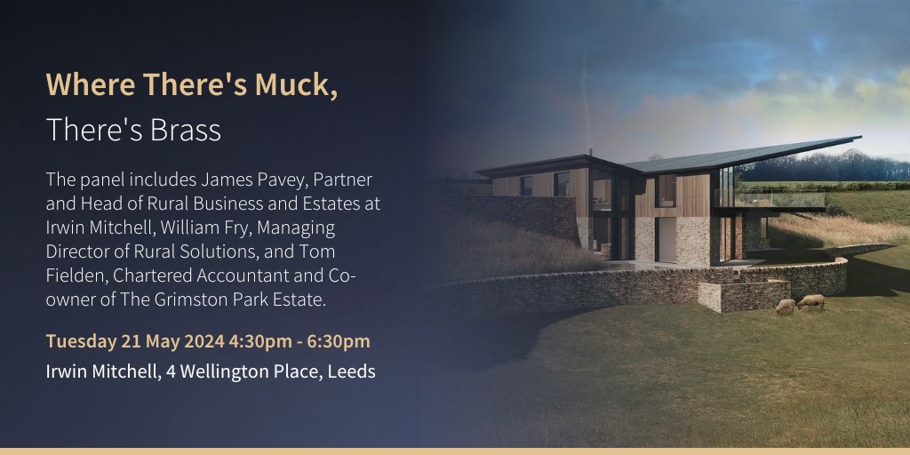 Join us for a discussion, over afternoon tea, with a panel of advisors and #Landowners as they debate the opportunities and challenges presented by the development of #RuralLand and property for housing and enterprise: bit.ly/3yldMad