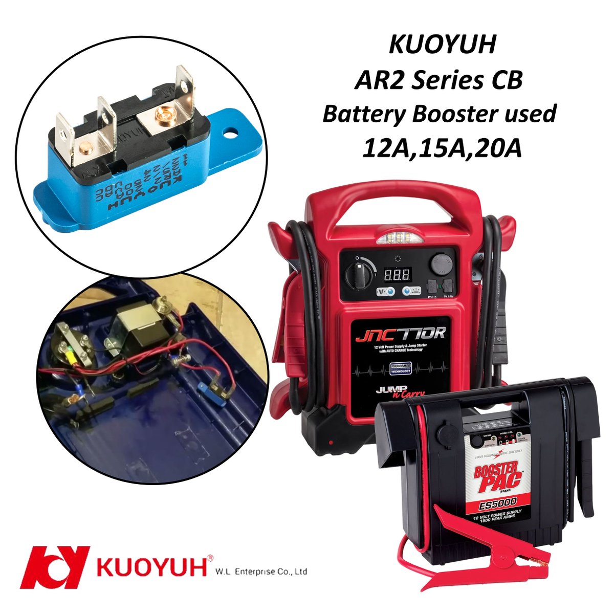 KUOYUH AR2 series 

#KUOYUH #AR2 #overloadprotector #circuitbreaker #batterybooster #CloreAutomotive #NOCO #Stanley #Dewalt
#TOPDON #CTEK #Clarke #Sealey #Draper