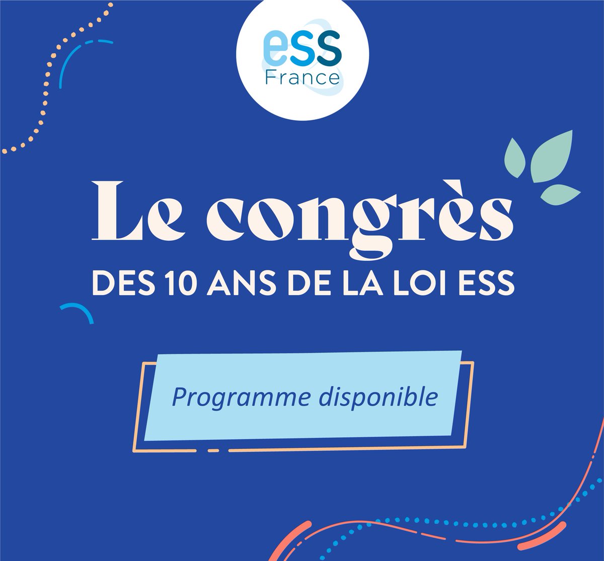 #Congrès2024 : programme disponible !😲

Le Congrès des 10 ans de la loi ESS des 12 et 13 juin réunira +de 1️⃣0️⃣0️⃣ intervenantes et intervenants sur les différents temps de cet événement fédérateur ! 

🔎6 plénières, 5 parcours thématiques, 15 ateliers...
lecongres-ess.org/participer-au-…