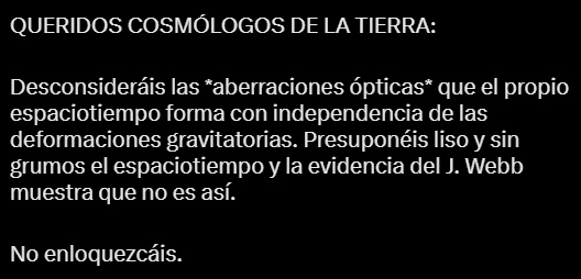 AgustinBarahon9's tweet photo. #RealidadFísica #Cosmología #IlusionesÓpticas #Compartir

Desde los conocimientos ya probados y su contraste con los nuevos datos se puede ir mapeando la realidad física del propio espaciotiempo y sus diversas densidades y volúmenes invisibles, antes de dudar de datos o teorías. https://t.co/aXrKUasb34